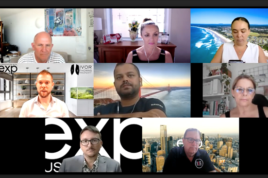 Lisa B hosting live real estate training session for eXp agents